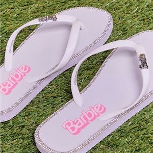 Barbie Rhinestone Flip Flops - Forever21 x Barbie